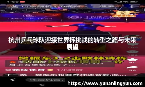 杭州乒乓球队迎接世界杯挑战的转型之路与未来展望